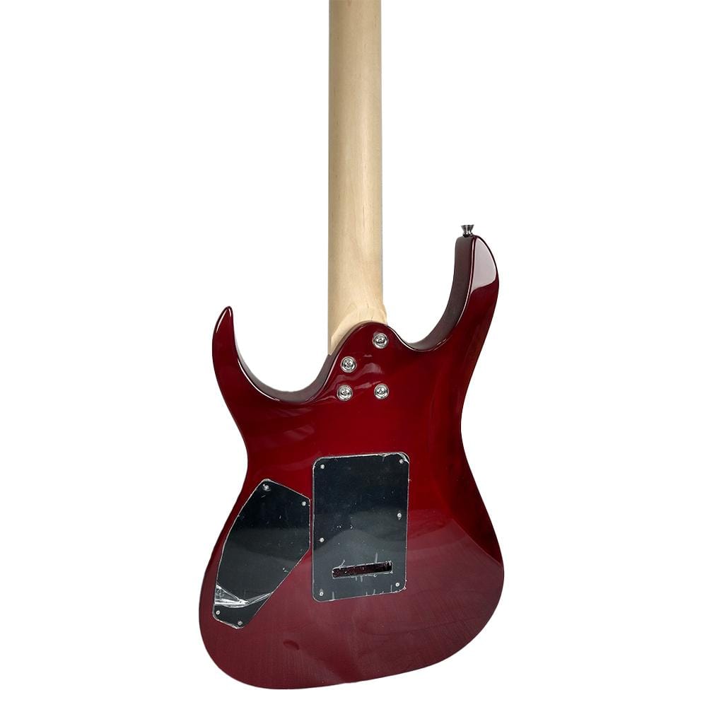 vault electric guitars bundles vault rg1rw soloist style electric guitar with digitech element guitar processor bundle #color_transparent-red