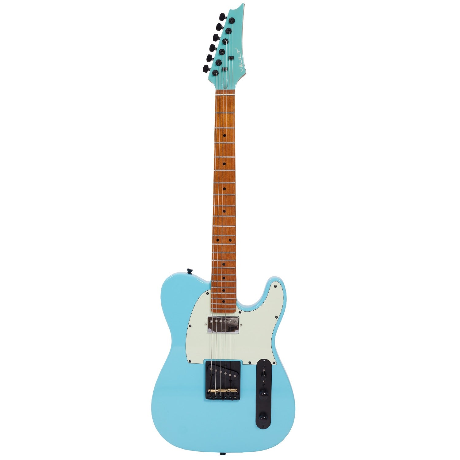 Vault Electric Guitars Light Blue / Roasted Maple Vault TL2 Telecaster Style Electric Guitar with Premium Alnico 5 Pickups #fingerboard_roasted-maple,color_light-blue