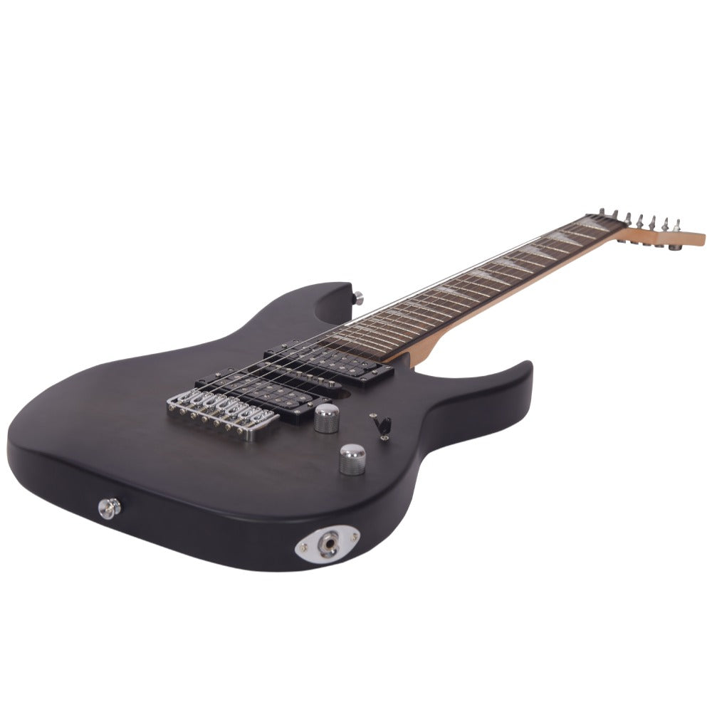 Vault Electric Guitars Matte Black Vault RG7 Seven String Electric Guitar