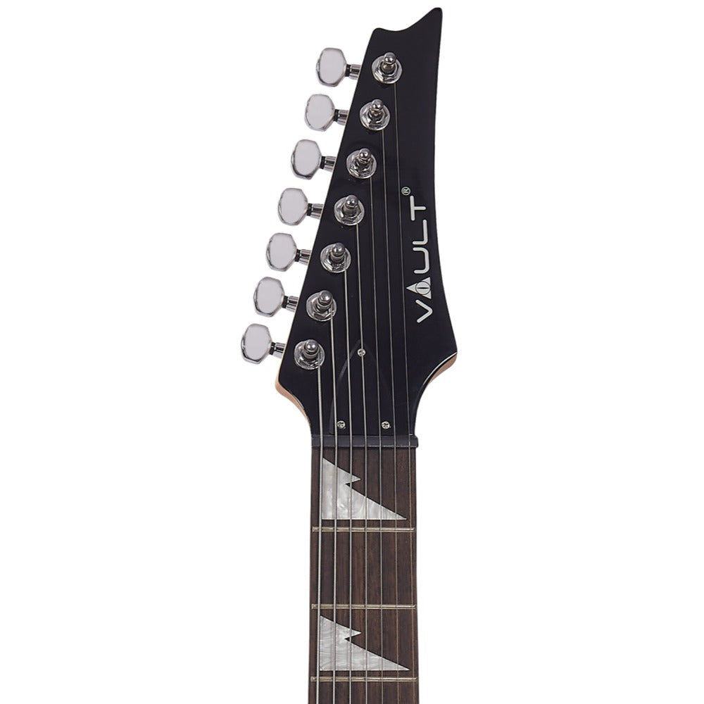 Vault Electric Guitars Matte Black Vault RG7 Seven String Electric Guitar