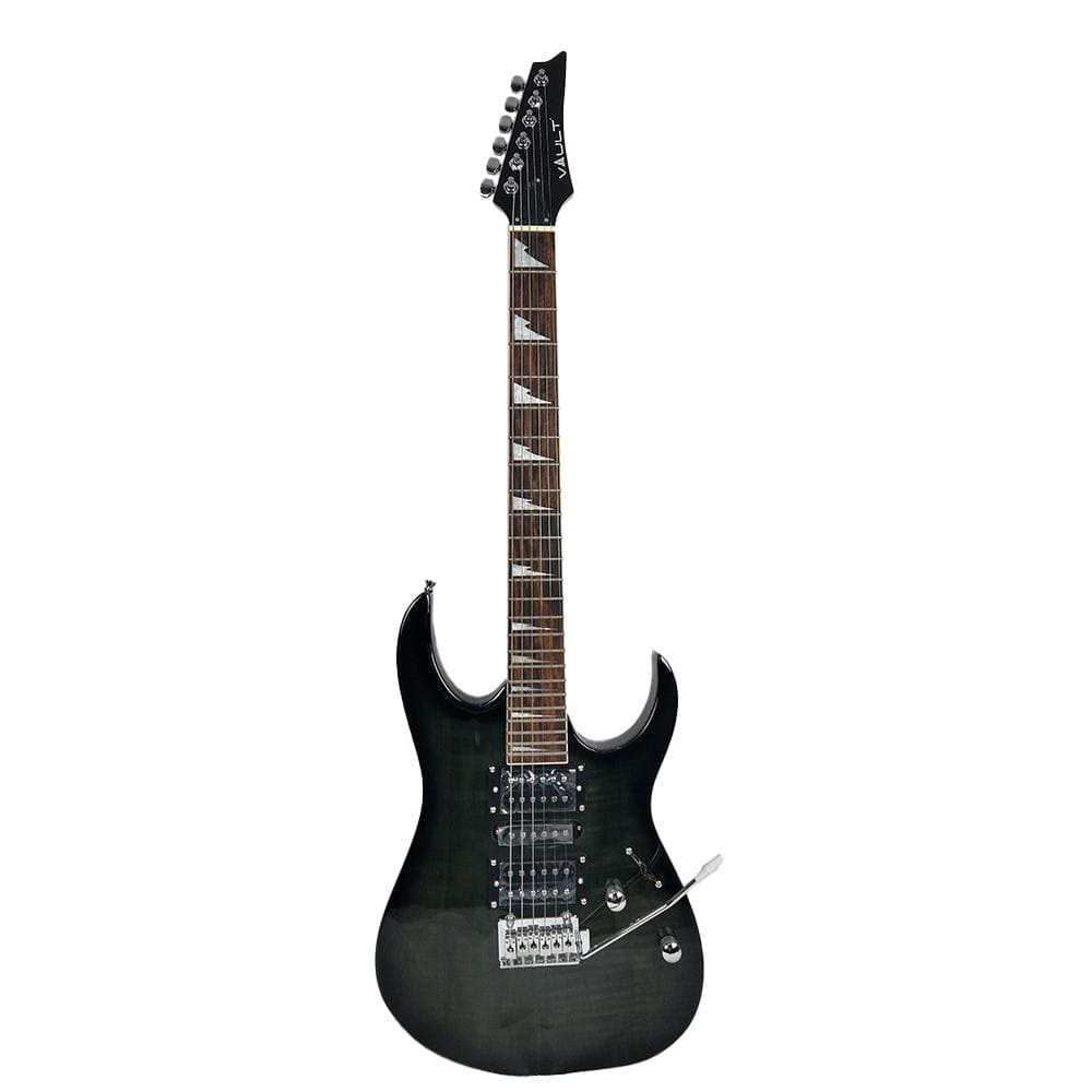 Vault Electric Guitars Transparent Black / Rosewood Vault RG1 Soloist Premium Electric Guitar