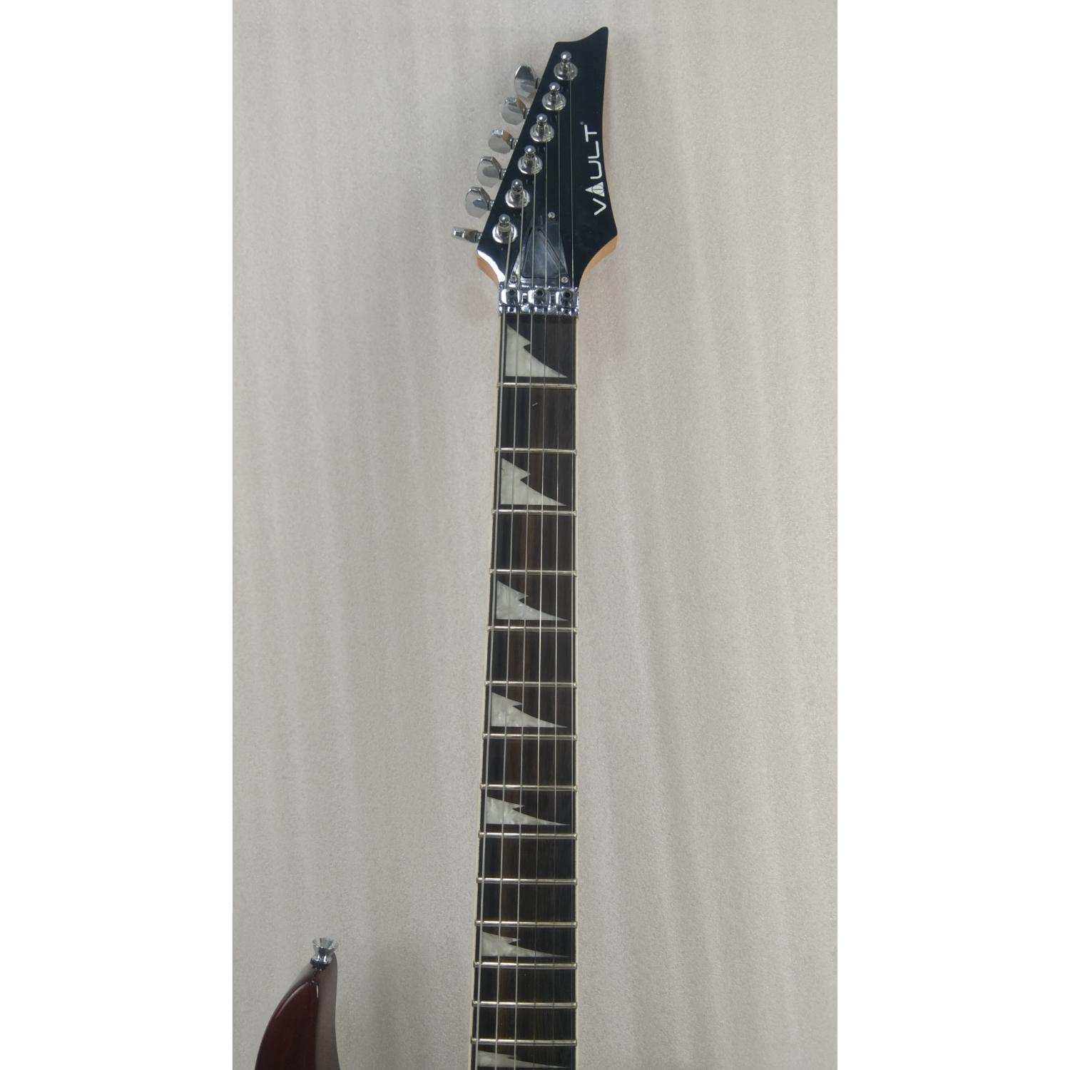 Vault Electric Guitars Vault Performer Pro RG 6 String Electric Guitar - High Gloss Solid Mahogany - Open Box #barcode_202401029780