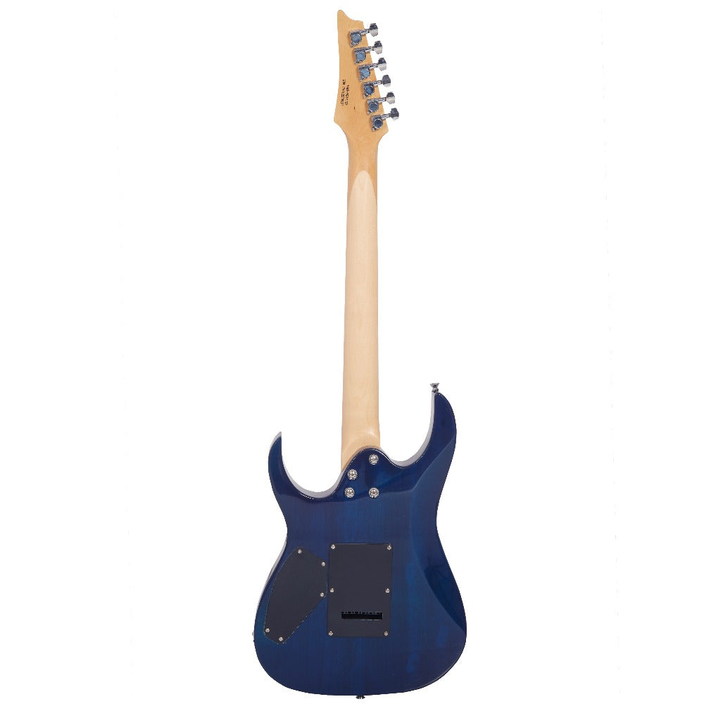 Vault Electric Guitars Vault RG1 Soloist Premium Electric Guitar#color_transparent-blue,fretboard_indian-laurel