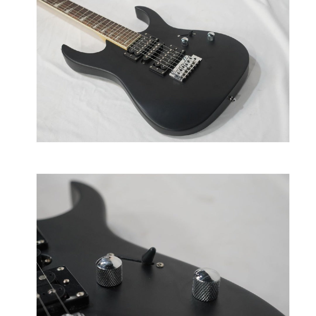 Vault Electric Guitars Vault RG1 Soloist Premium Electric Guitar#color_matt-black,fretboard_indian-laurel