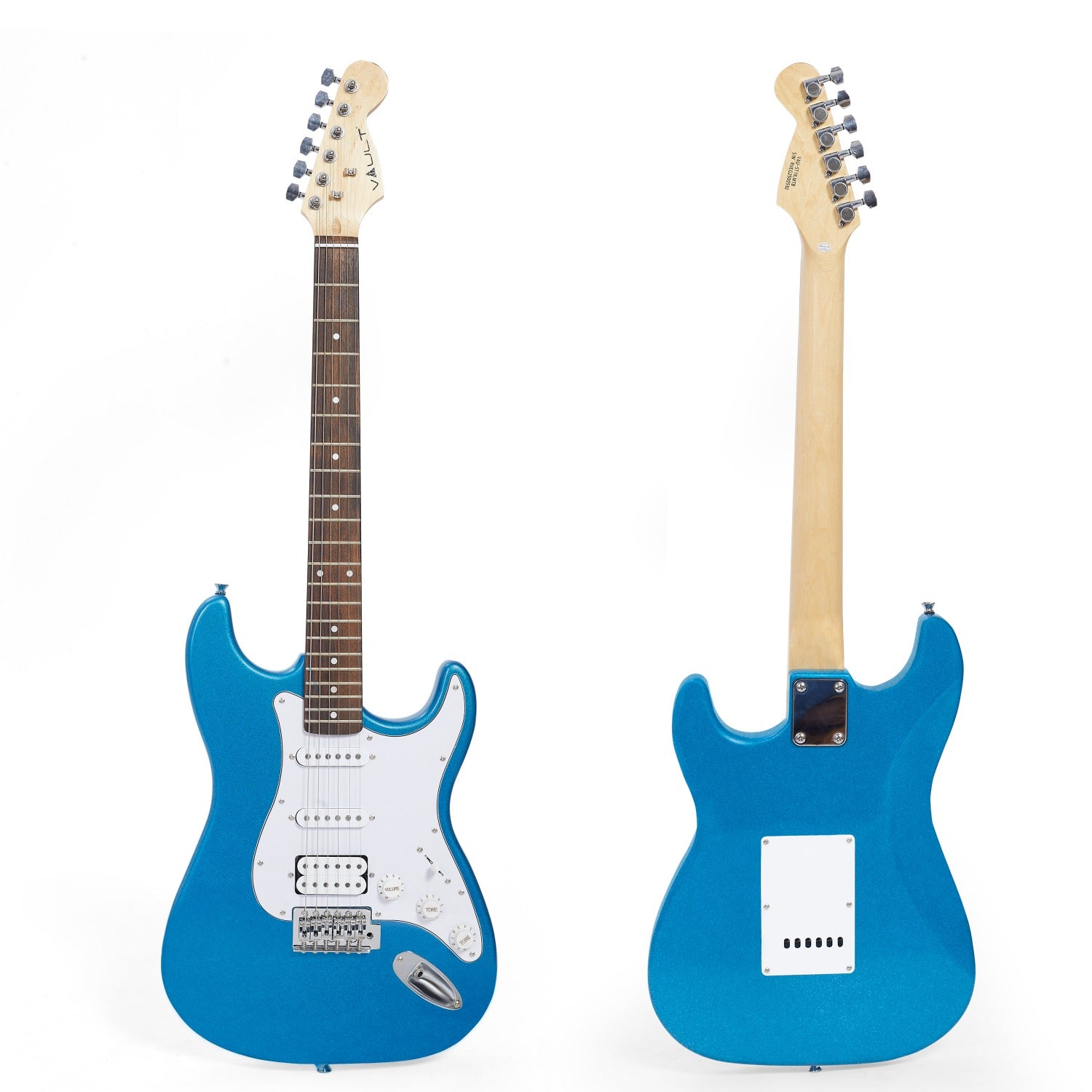 Vault Electric Guitars Metallic Blue / Indian Laurel Vault ST1 Premium Electric Guitar #color_metallic-blue,fretboard_indian-laurel