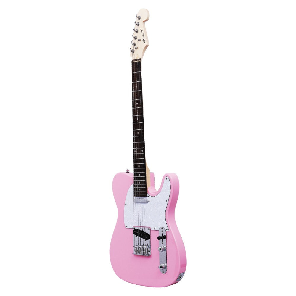 Vault Electric Guitars Vault TL2 Telecaster Style Electric Guitar with Premium Alnico 5 Pickups#colour_pink