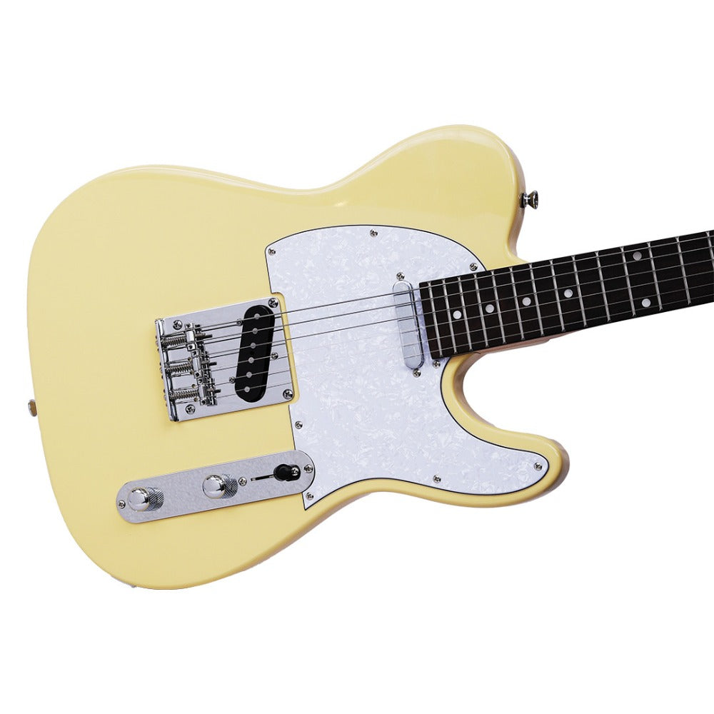 Vault Electric Guitars Vault TL2 Telecaster Style Electric Guitar with Premium Alnico 5 Pickups#colour_buttercream