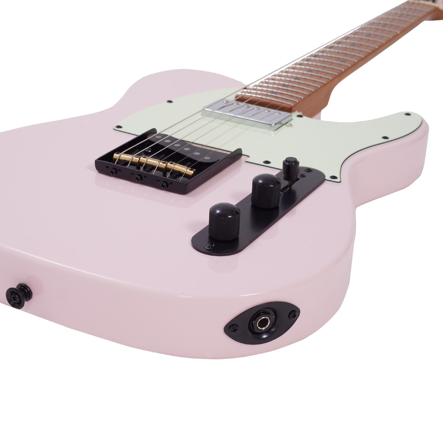 Vault Electric Guitars Vault TL2 Telecaster Style Electric Guitar with Premium Alnico 5 Pickups#colour_babypink