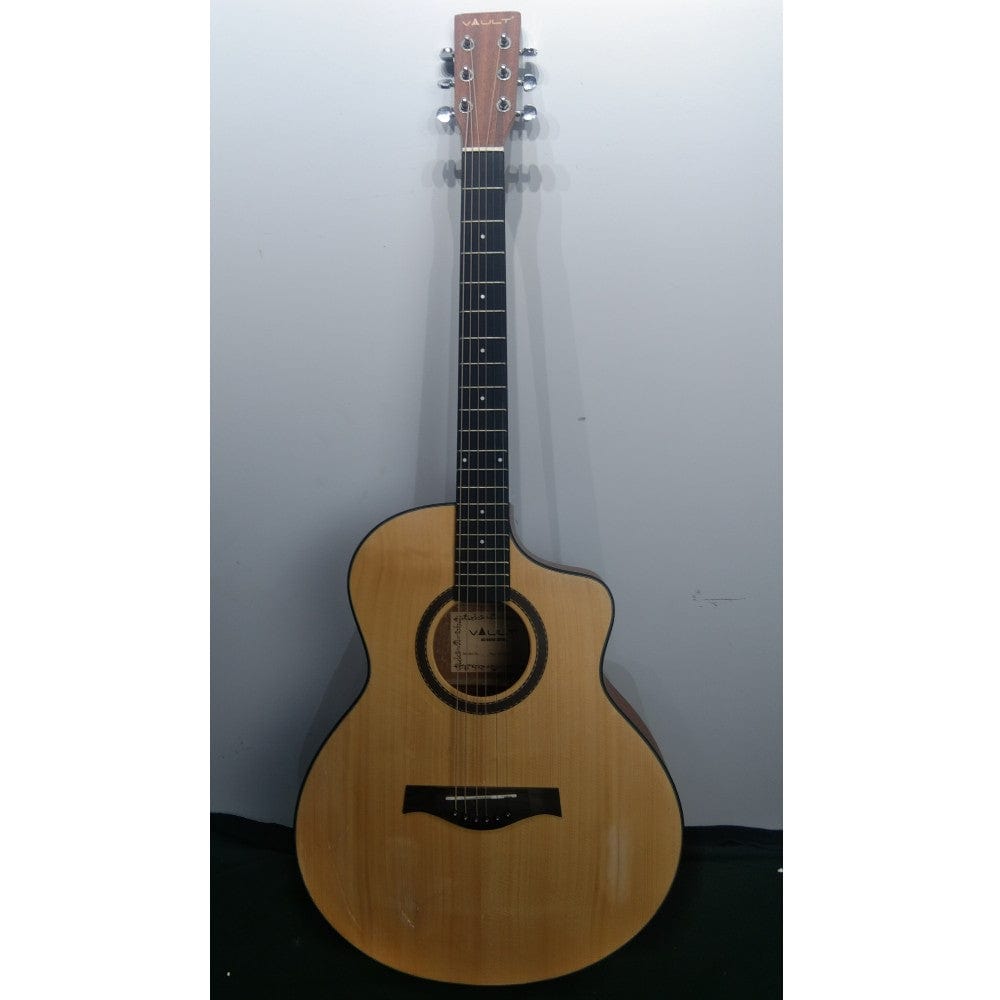 vault electro acoustic guitars 202101809348 vault ea40ce 41 inch premium spruce-top cutaway electro acoustic guitars - open box b stock