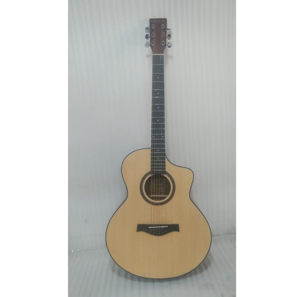 vault electro acoustic guitars 202301995186 vault ea40ce 41 inch premium spruce-top cutaway electro acoustic guitars - open box b stock