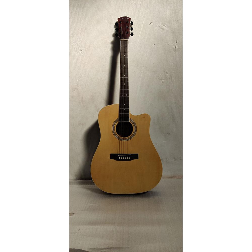 vault electro acoustic guitars 351680 vault ed-10ce 41 inch cutaway electro acoustic guitar - natural - open box b stock #barcode_389558