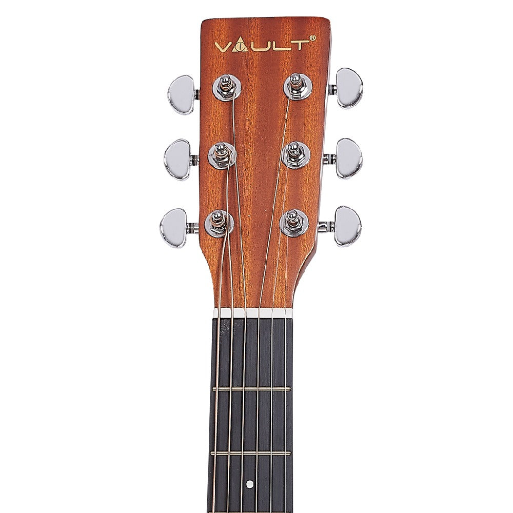 Vault Electro Acoustic Guitars Natural Vault EA25CE Grand Auditorium Shape Electro Acoustic Guitar with Bubinga Back and Sides