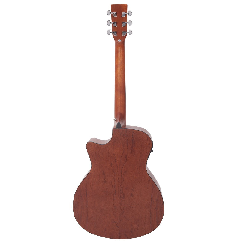 Vault Electro Acoustic Guitars Natural Vault EA25CE Grand Auditorium Shape Electro Acoustic Guitar with Bubinga Back and Sides