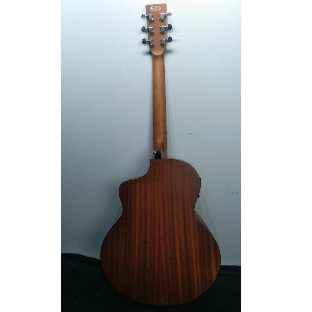 vault electro acoustic guitars vault ea40ce 41 inch premium spruce-top cutaway electro acoustic guitars - open box b stock