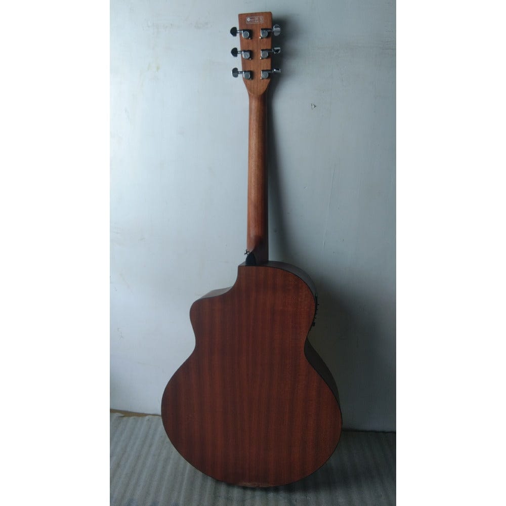 vault electro acoustic guitars vault ea40ce 41 inch premium spruce-top cutaway electro acoustic guitars - open box b stock