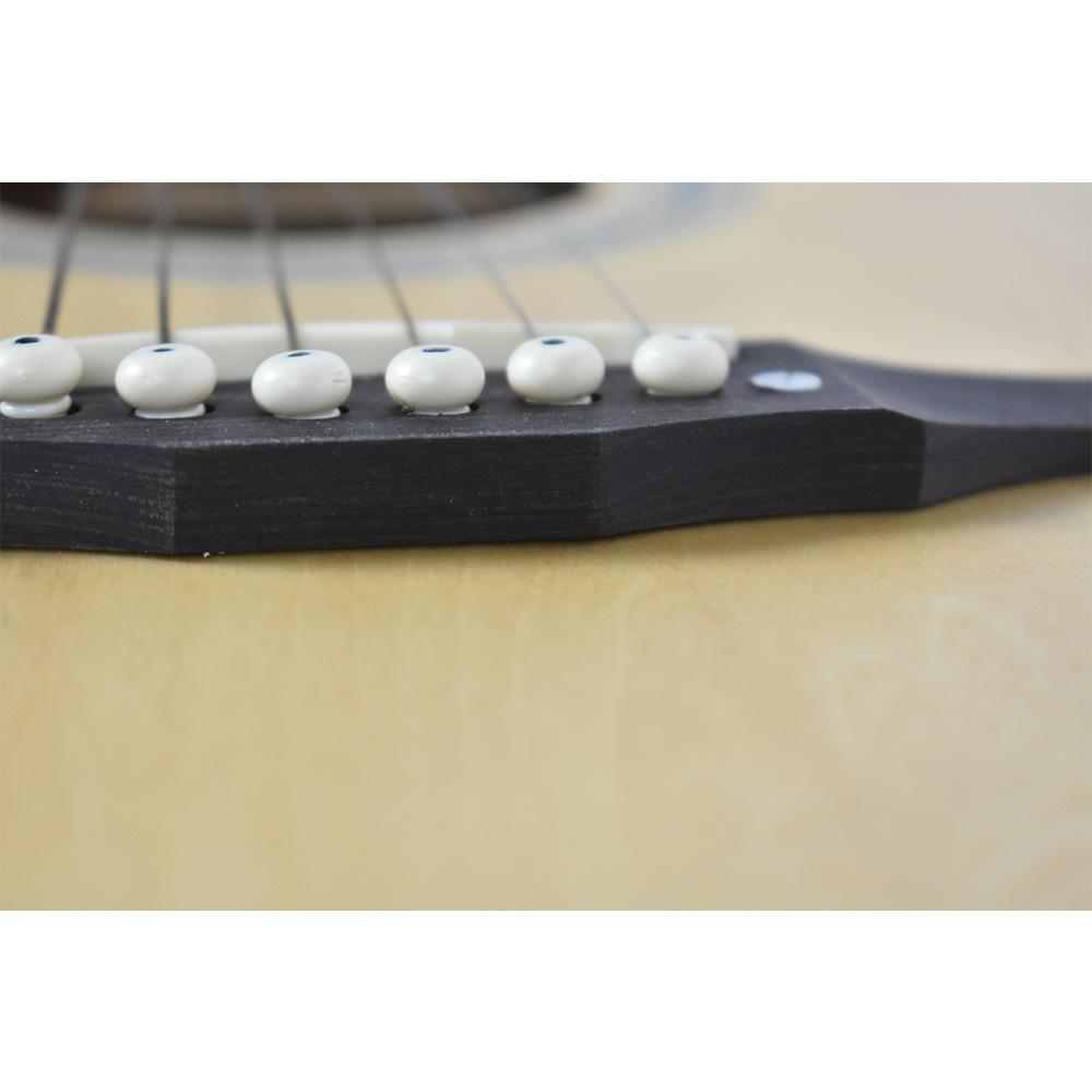 vault electro acoustic guitars vault ed-10ce 41 inch cutaway electro acoustic guitar - natural - open box b stock #barcode_389558