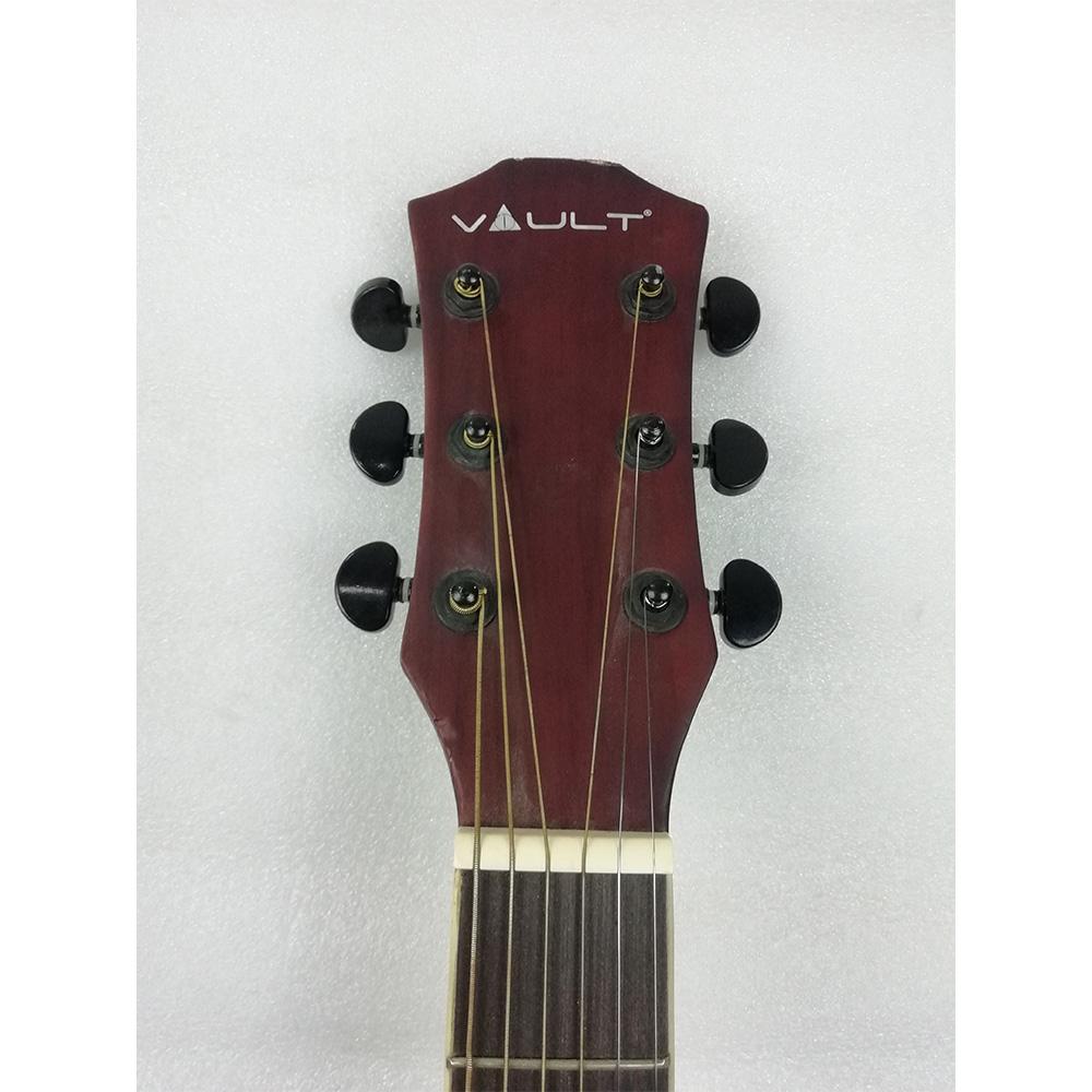 vault electro acoustic guitars vault ed-10ce 41 inch cutaway electro acoustic guitar - natural - open box b stock #barcode_389558