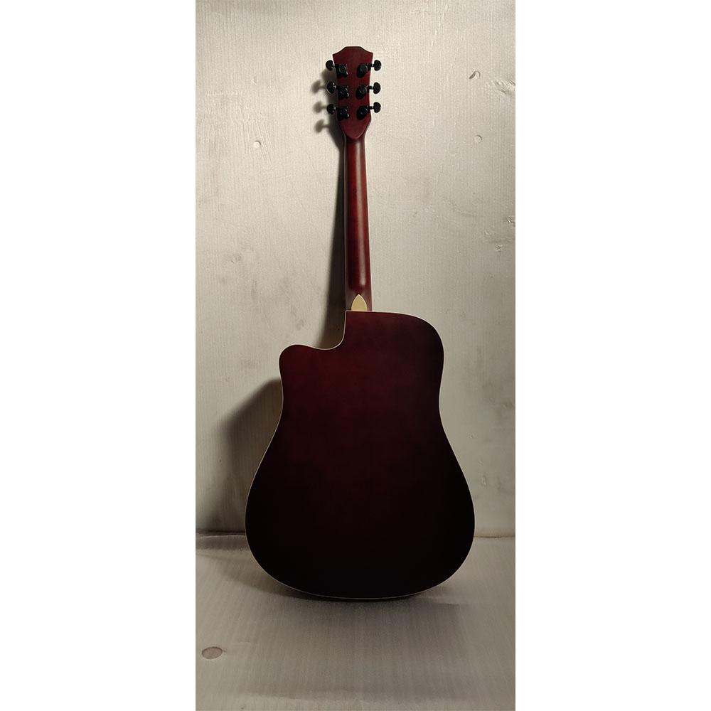 vault electro acoustic guitars vault ed-10ce 41 inch cutaway electro acoustic guitar - natural - open box b stock #barcode_389558