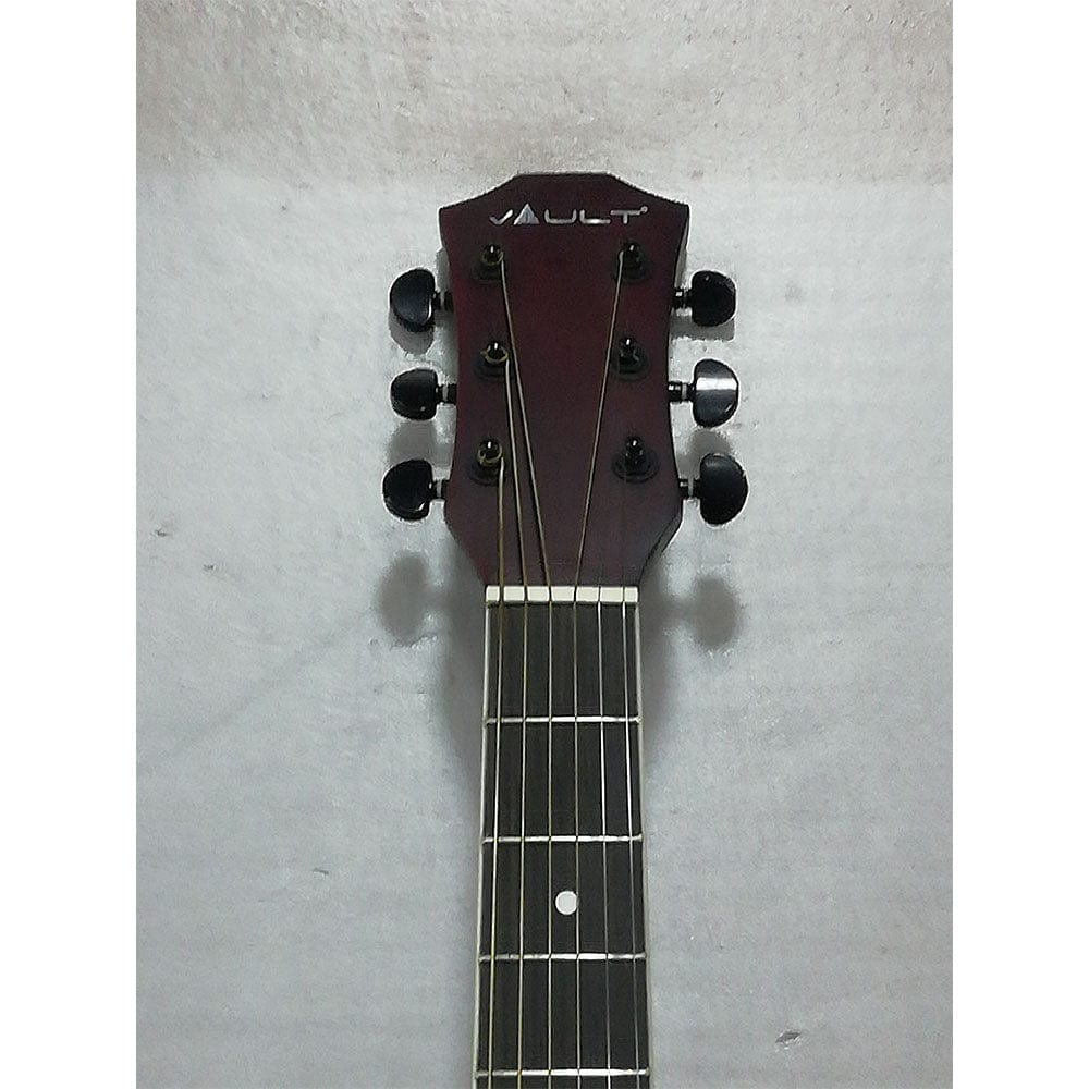 vault electro acoustic guitars vault ed-10ce 41 inch cutaway electro acoustic guitar - natural - open box b stock #barcode_389558