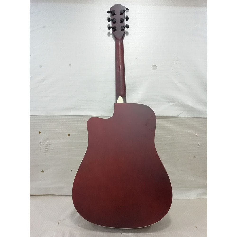 vault electro acoustic guitars vault ed-10ce 41 inch cutaway electro acoustic guitar - natural - open box b stock #barcode_389558