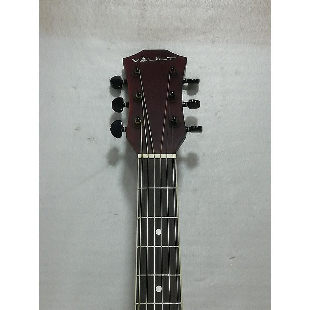 vault electro acoustic guitars vault ed-10ce 41 inch cutaway electro acoustic guitar - natural - open box b stock #barcode_389558