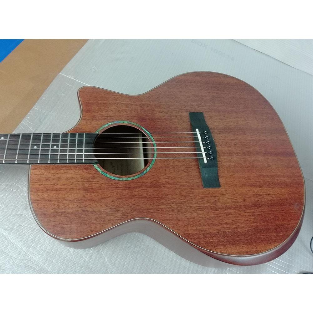 vault electro acoustic guitars vault s360t-sk 41-inch premium cutaway acoustic guitar with blend 301 pickup - open box b stock