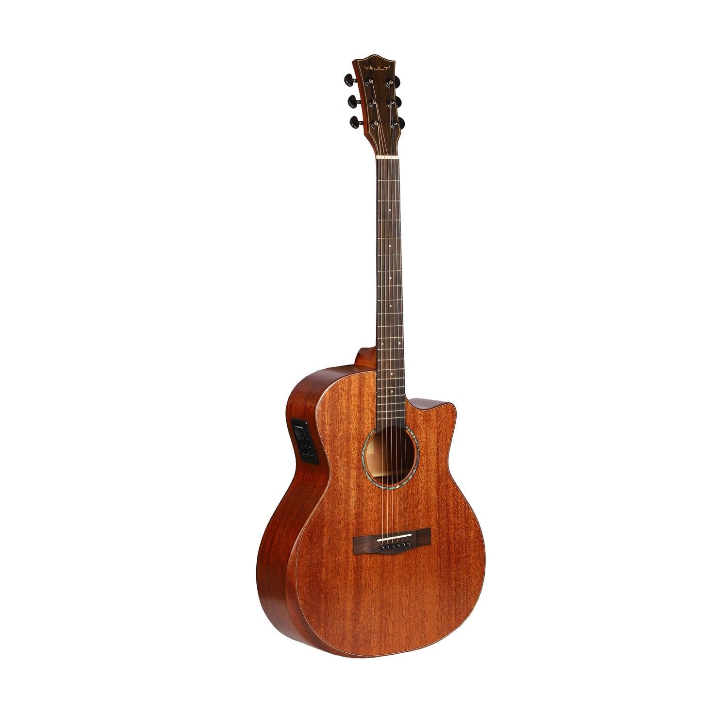 vault electro acoustic guitars vault s360t-sk 41 inch premium cutaway electro acoustic guitar with fishman pickup