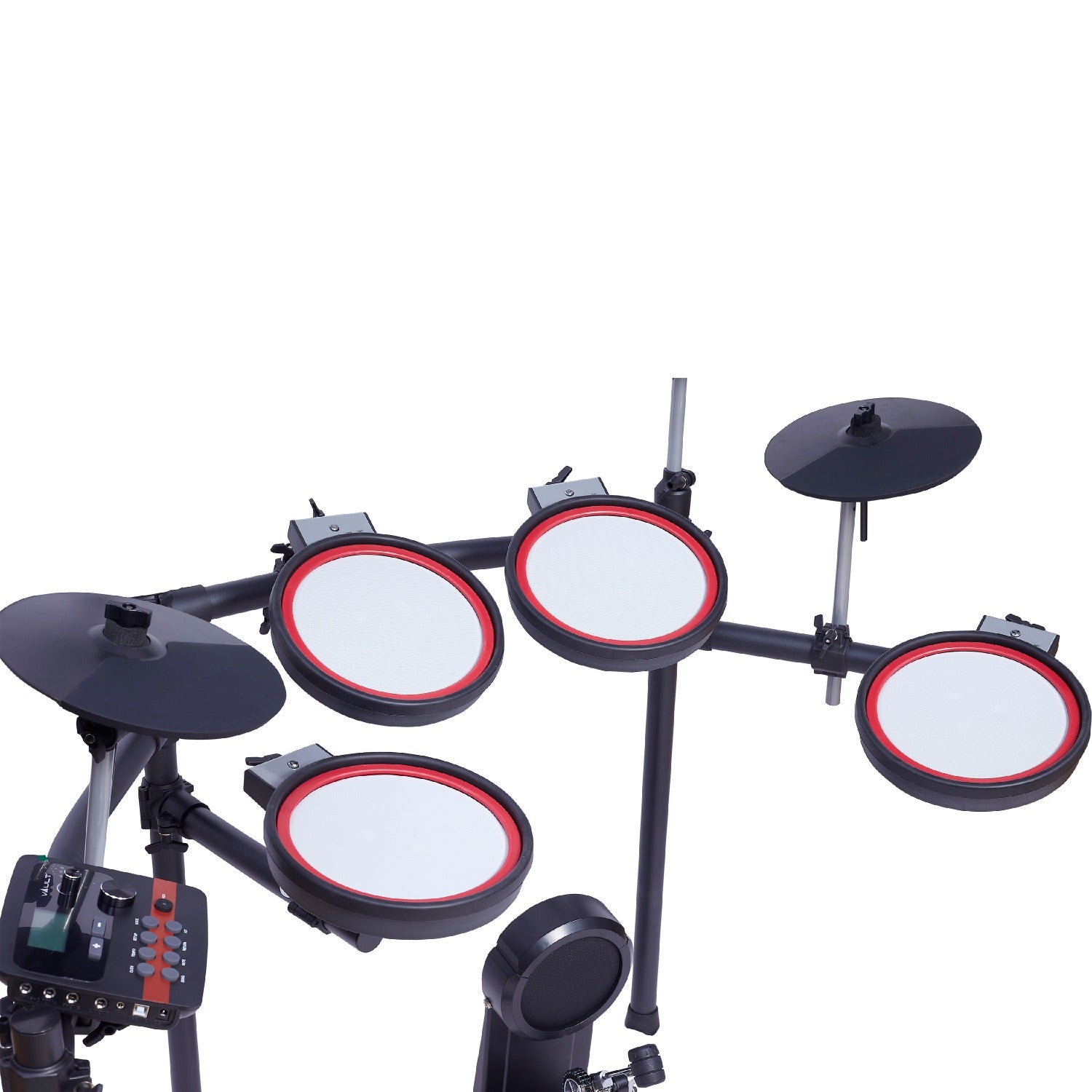 Vault Electronic Drum Kits Vault Impact Fusion Electronic Drum Kit with Dual Zone Mesh Pads, Cymbals and Advanced Module with 300+ Sounds