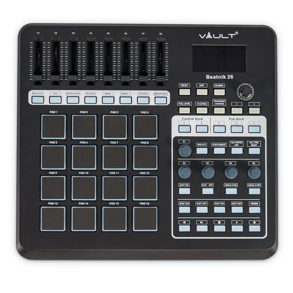 vault groove production vault beatnik 26 usb midi controller