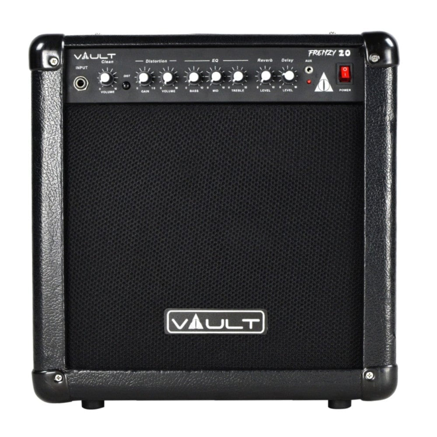 vault guitar combo amplifiers vault frenzy 20 watt guitar combo amplifier with analog distortion, reverb & delay all playable together