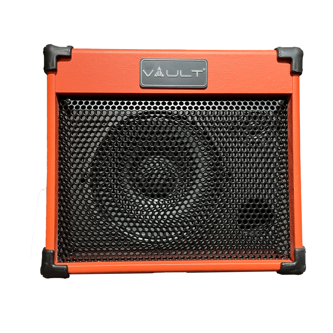 vault guitar combo amplifiers vault nomad 20 twenty watt acoustic guitar two channel amplifier with vault dcm-48s dynamic cardioid microphone with switch and xlr cable