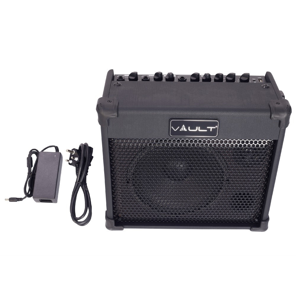 Vault Guitar Combo Amplifiers Vault Nomad 40 Forty-Watt Battery Powered Portable 3-Channel Multi Instrument and Vocals Amplifier
