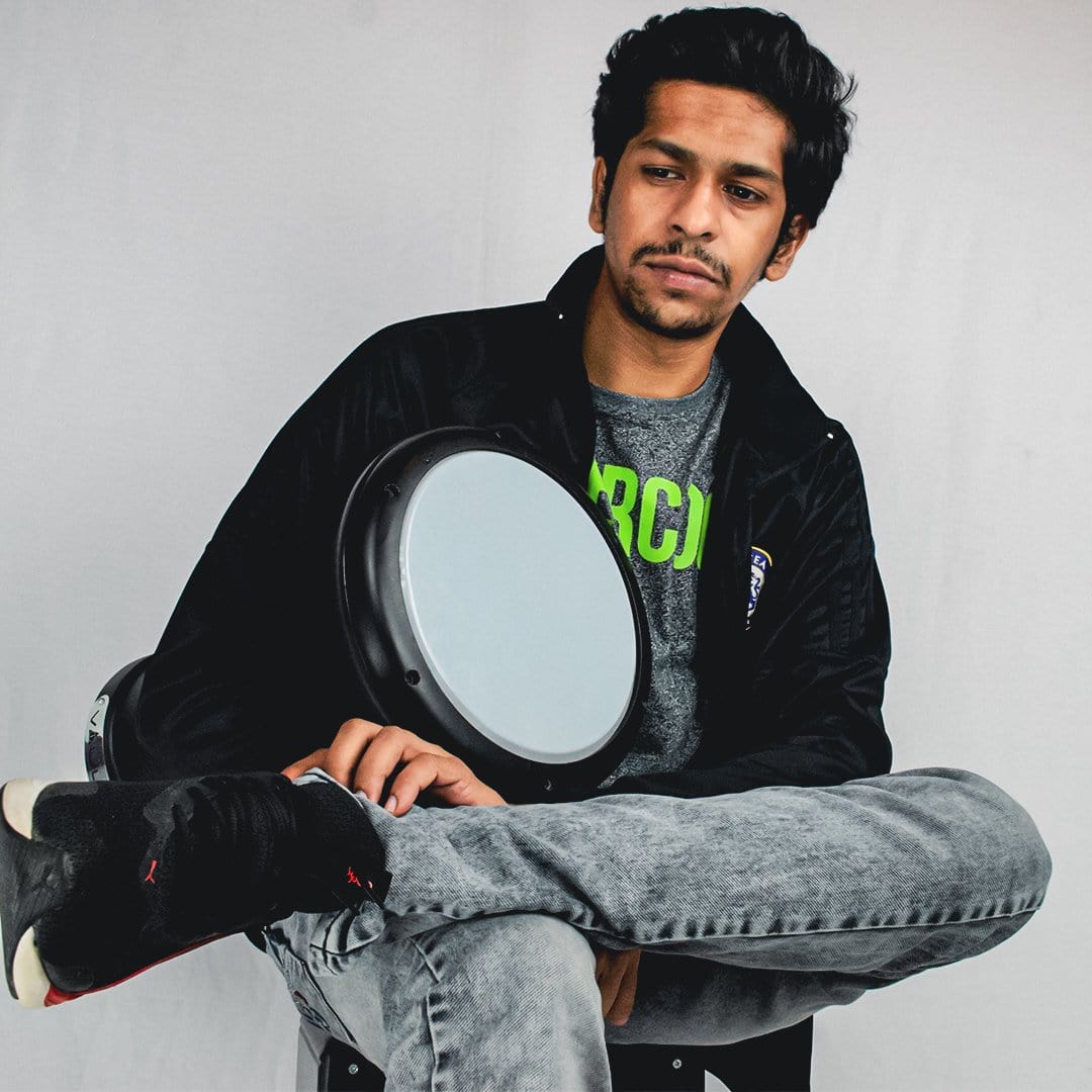 vault hand percussions vault darbuka aluminium body - black