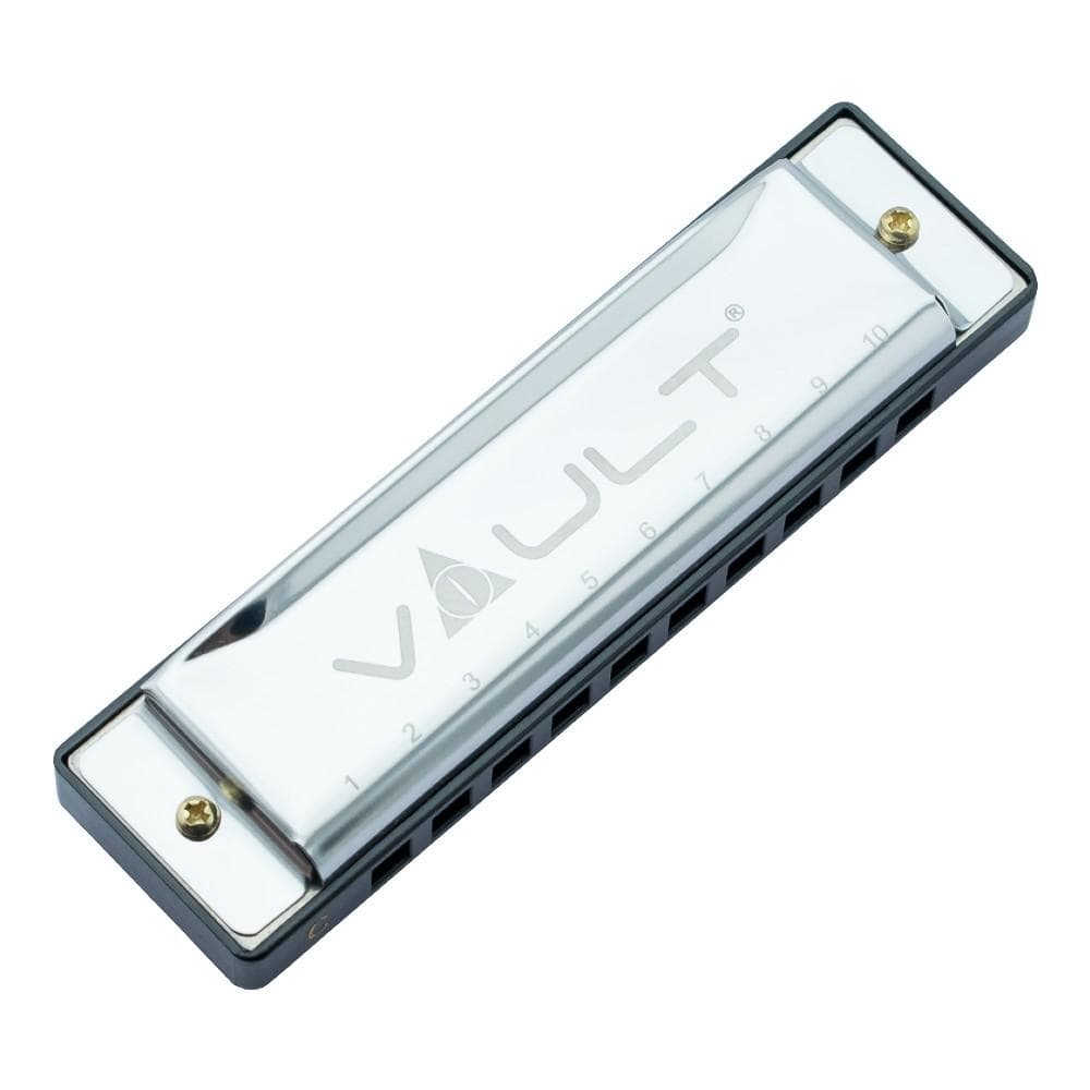 vault harmonicas vault ha1000 10-hole beginner harmonica - open box