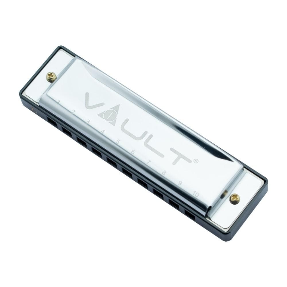 vault harmonicas vault ha1000 10-hole beginner harmonica - open box