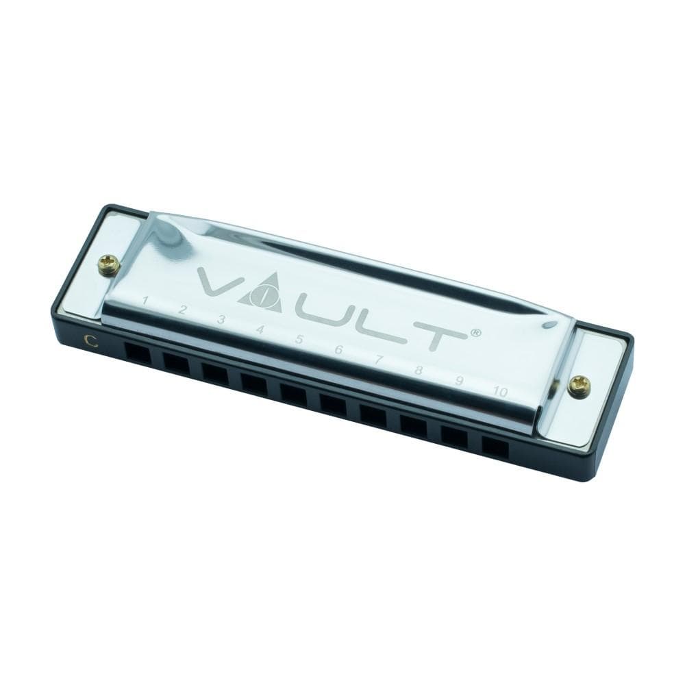 vault harmonicas vault ha1000 10-hole beginner harmonica - open box