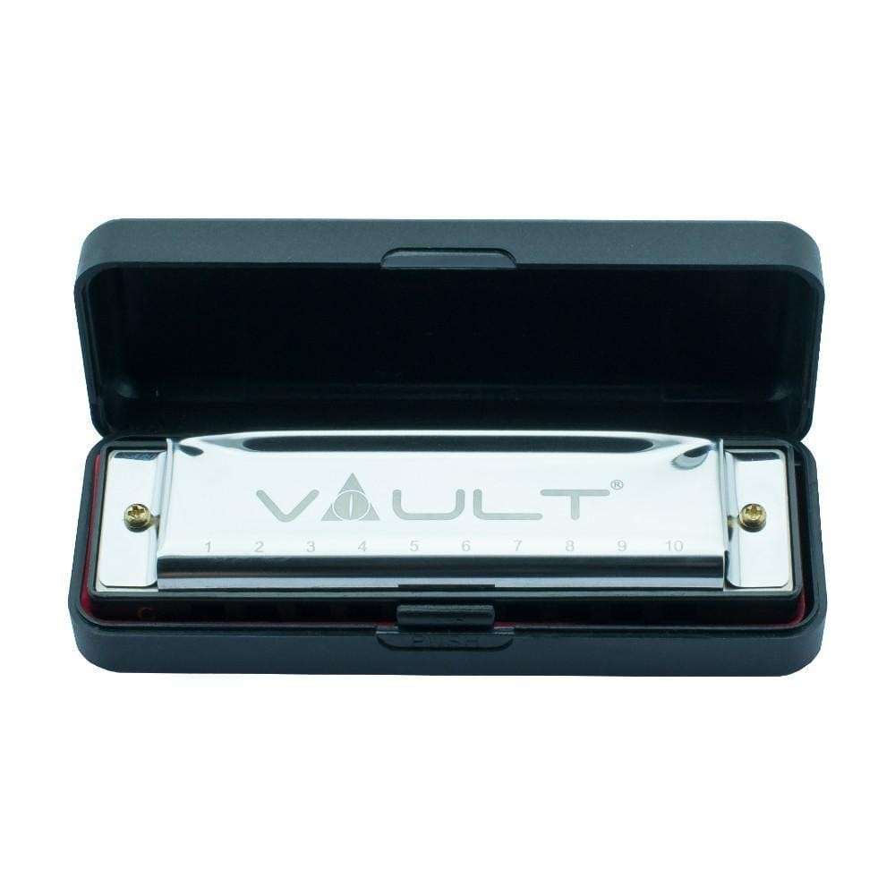 vault harmonicas vault ha1000 10-hole beginner harmonica - open box