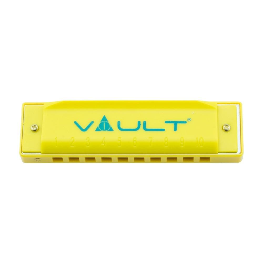 vault harmonicas yellow vault ha500 key c 10-hole harmonica