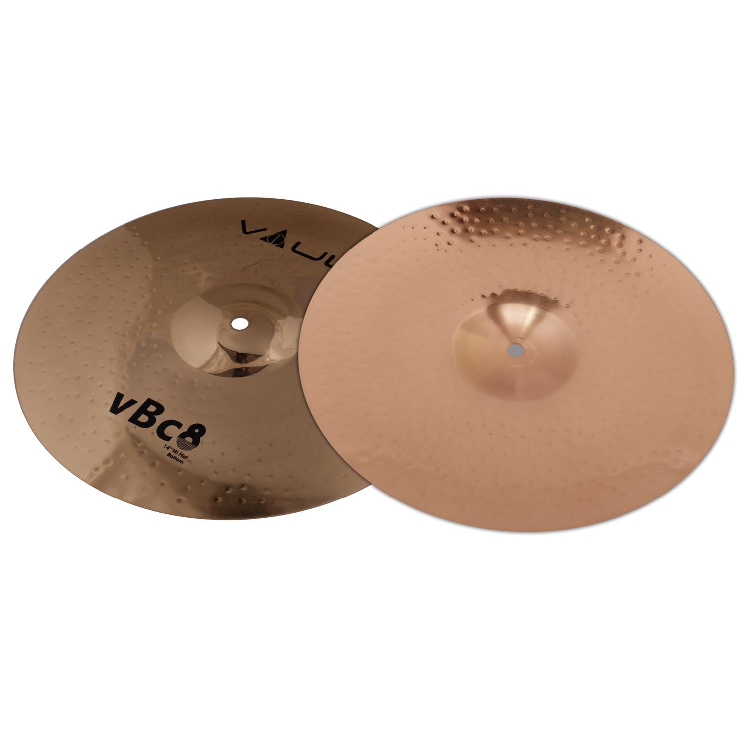 vault hi hat cymbals vault vbc8 cymbal 14-inch hi-hats cymbals - pair