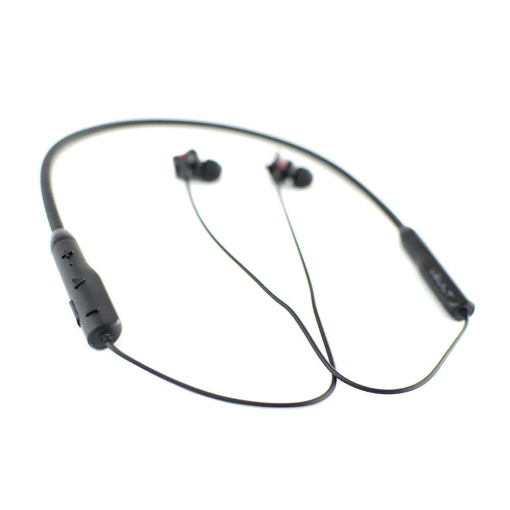 vault in-ear neckband headphones vault play neckband with long battery life, magnetic earbuds, bt version 5.0 & mic - black - ideal for work from home