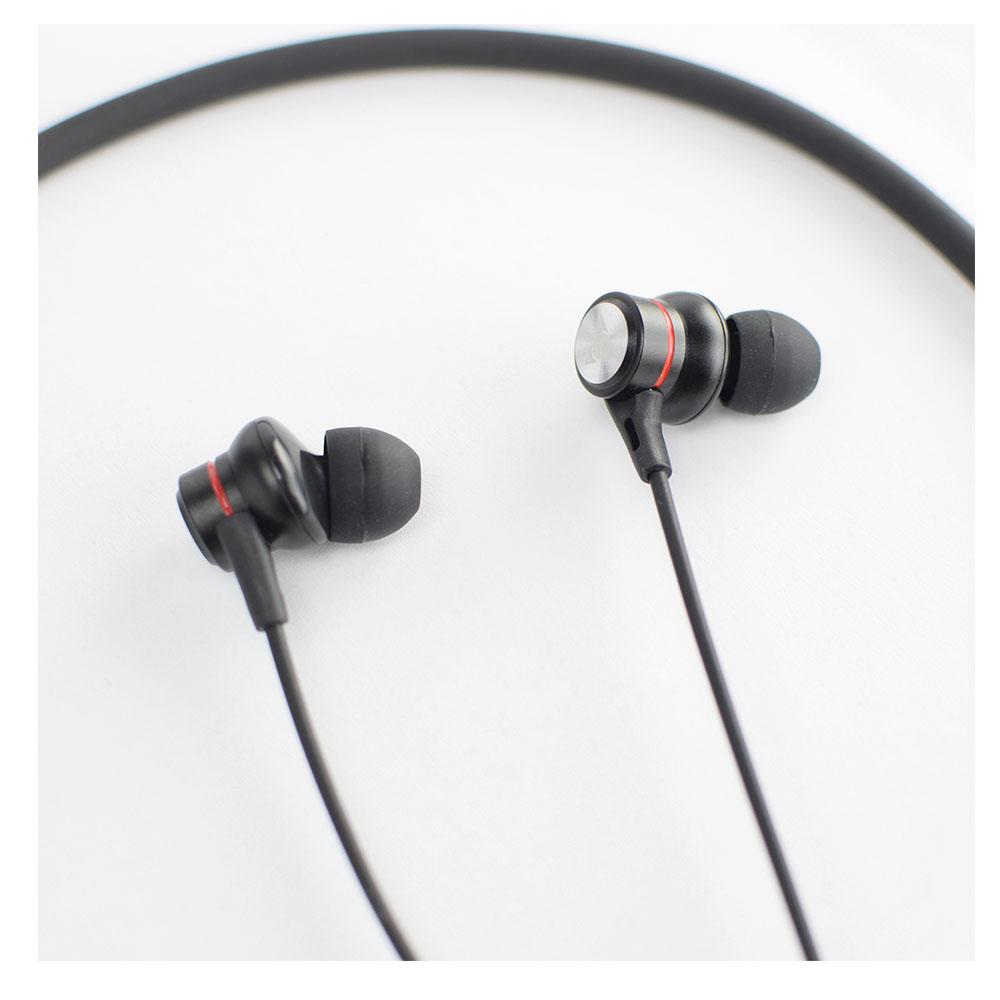 vault in-ear neckband headphones vault play neckband with long battery life, magnetic earbuds, bt version 5.0 & mic - black - ideal for work from home