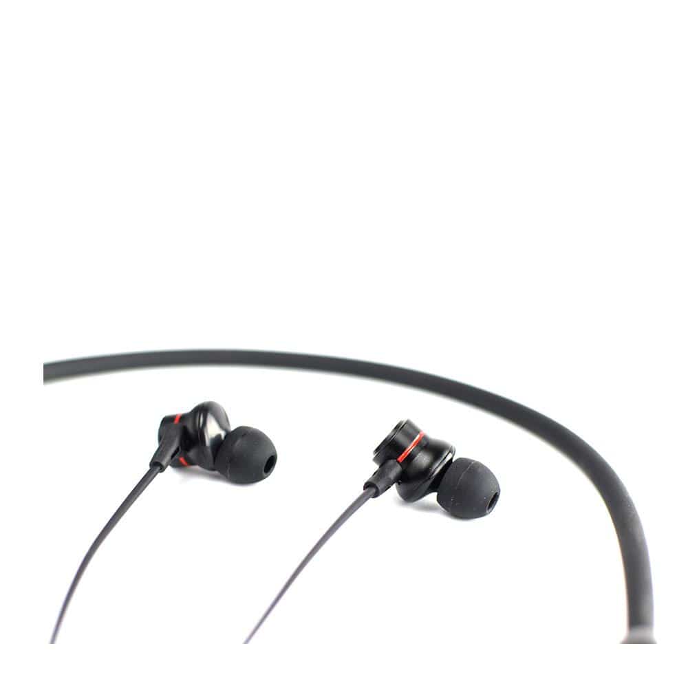 vault in-ear neckband headphones vault play neckband with long battery life, magnetic earbuds, bt version 5.0 & mic - black - ideal for work from home