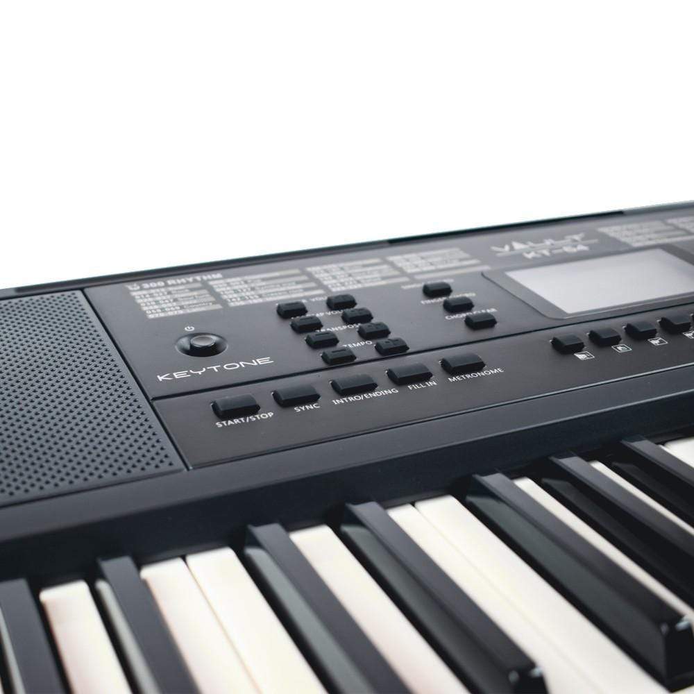 vault keyboard bundles black vault kt-54 keytone 54-key keyboard with gigbag, polishing cloth, online lessons & ebook