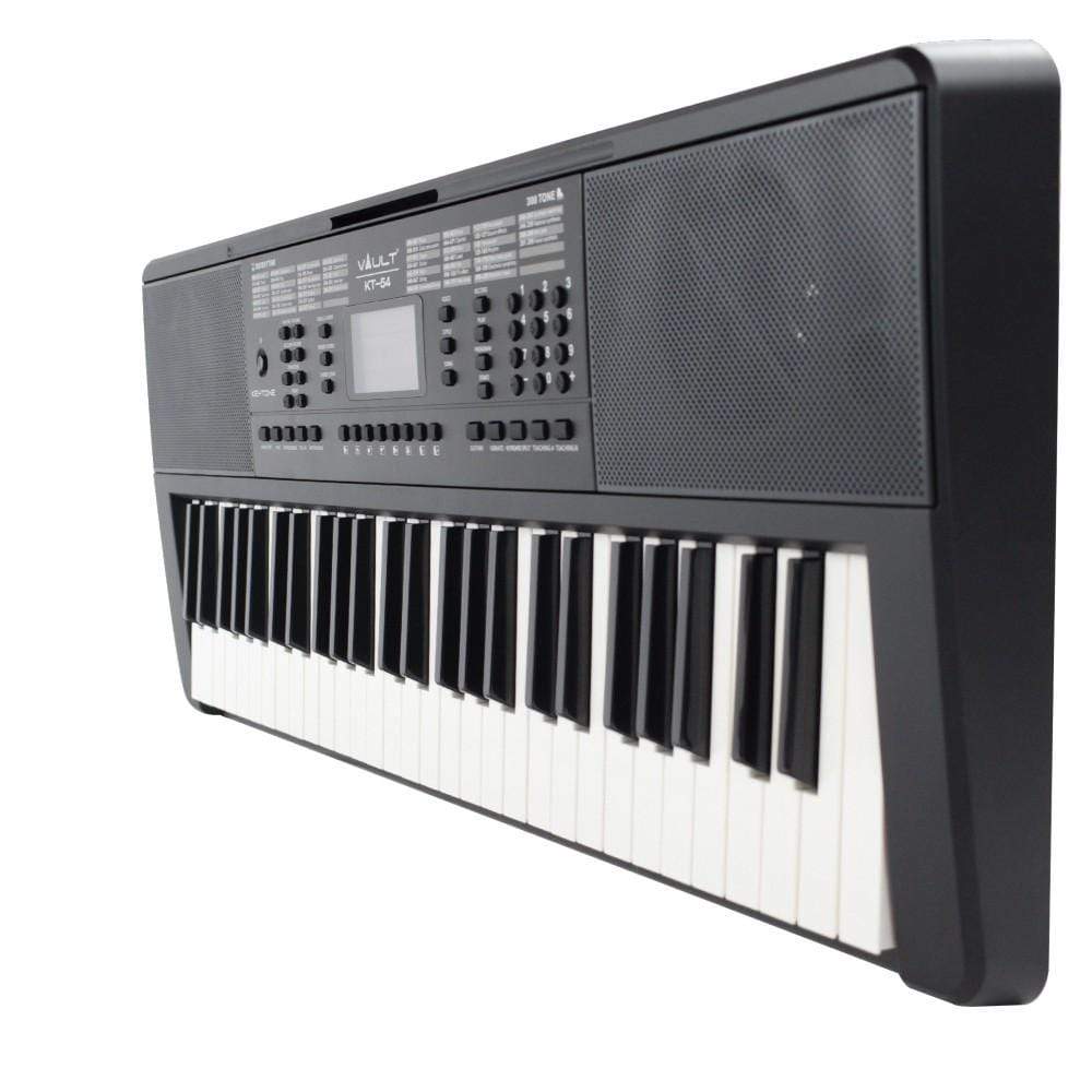 vault keyboard bundles black vault kt-54 keytone 54-key keyboard with gigbag, polishing cloth, online lessons & ebook