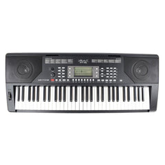 Vault Keyboard Bundles Black Vault KT-61 Keytone Touch Sensitive 61-Key Keyboard With Gigbag, Polishing Cloth, Online Lessons & Ebook