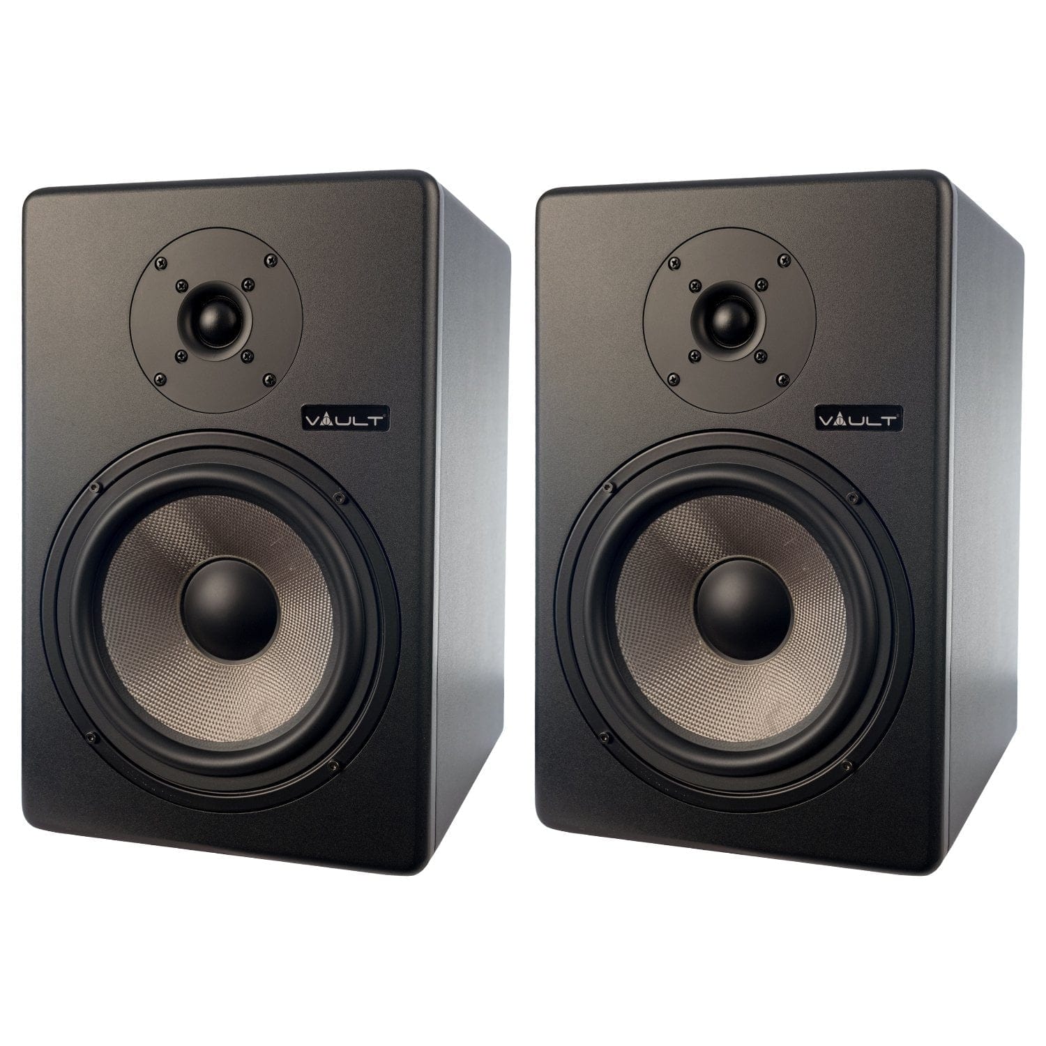 vault monitor speaker bundles vault c8 powered monitor pair standard bundle with 2xspeaker cables, polishing cloth & bitwig 8-track