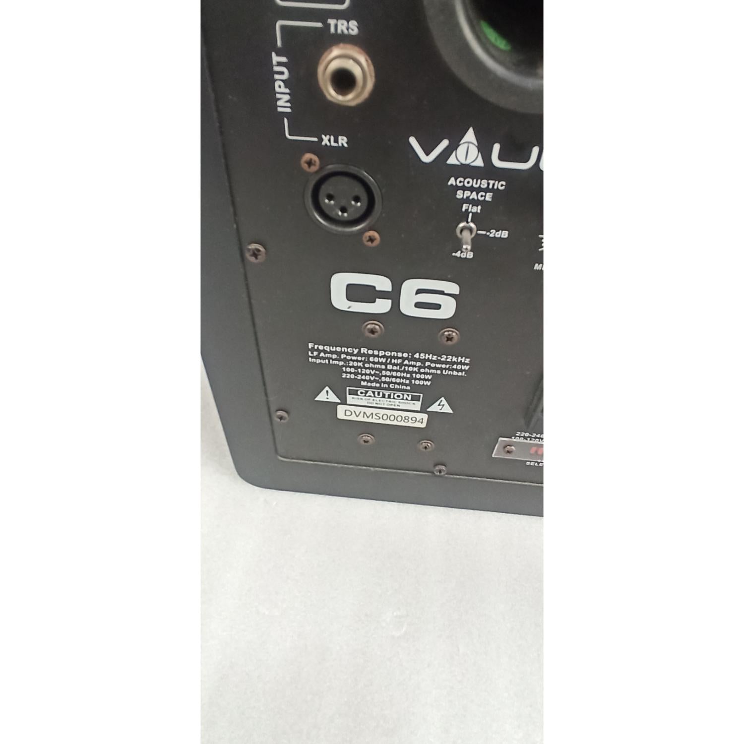 Vault Monitor Speakers 202501044694 Vault C6 6" Powered Studio Monitors With Isolation Foam Pads - Pair - Open Box