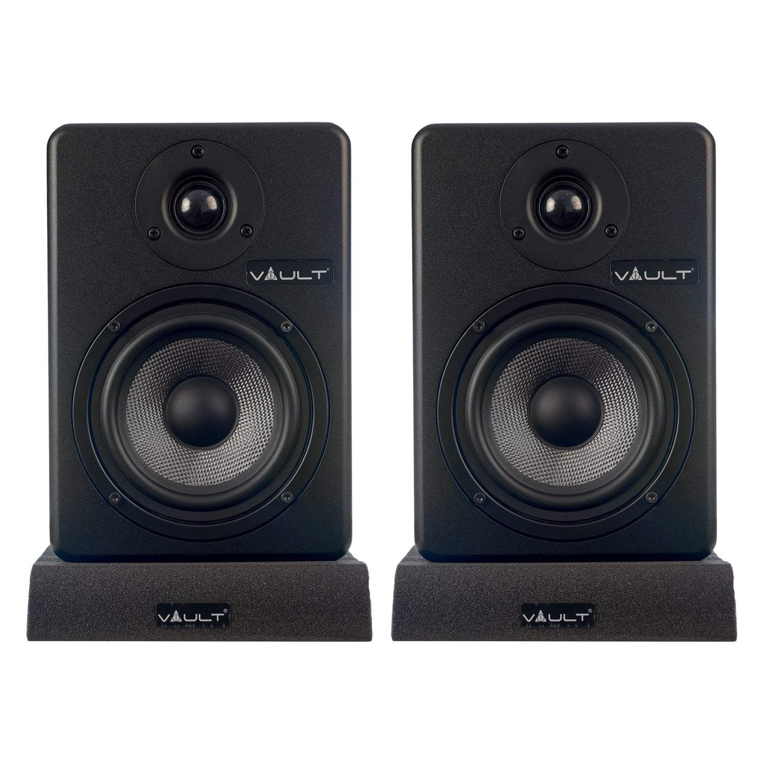 Vault Monitor Speakers Vault C5 Powered Studio Monitors - 5 inch - Pair - Open Box