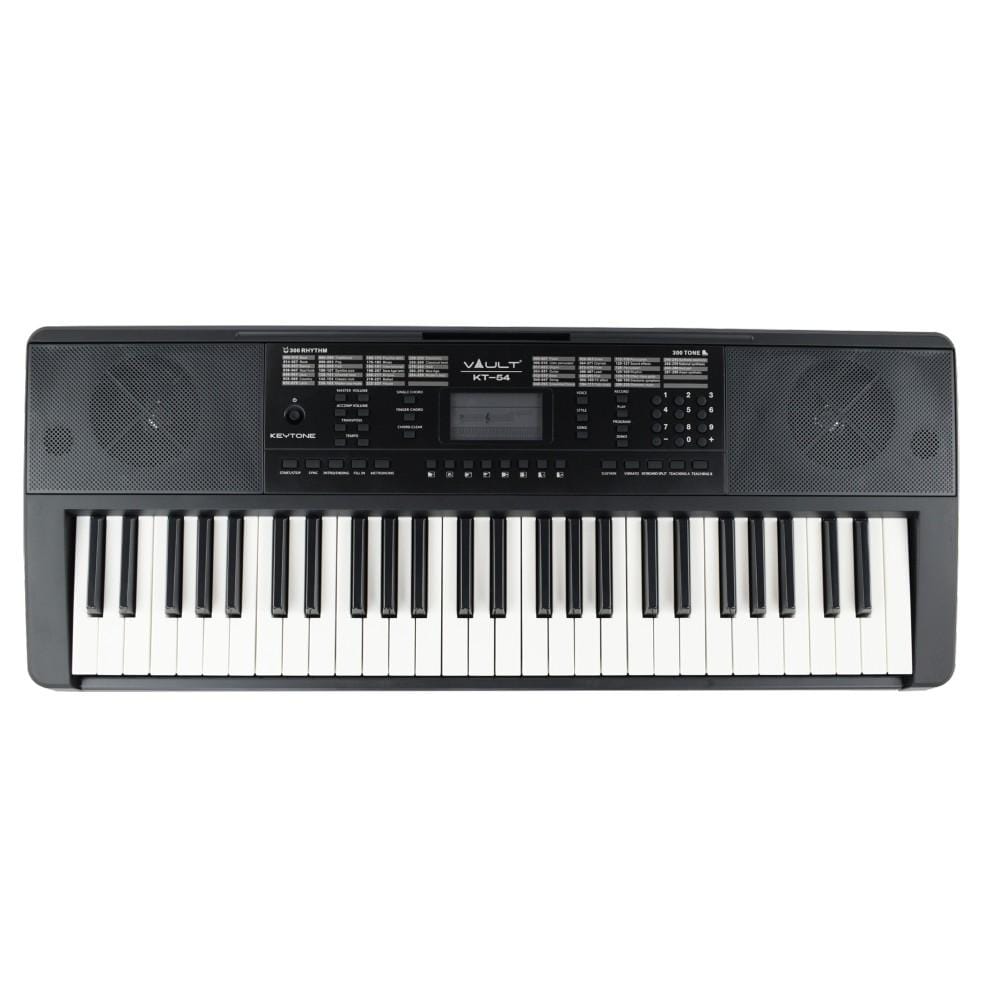 vault portable keyboards vault kt-54 keytone 54-key keyboard - black - open box