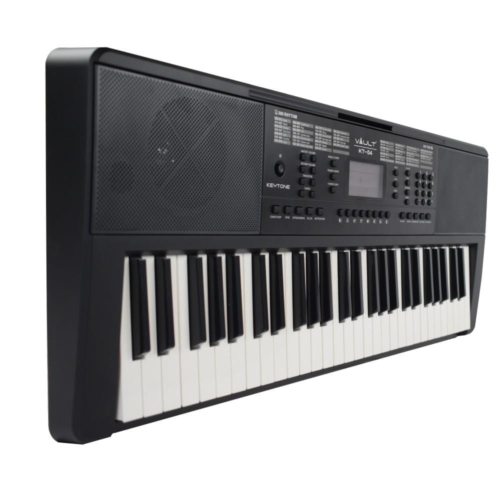 vault portable keyboards vault kt-54 keytone 54-key keyboard - black - open box